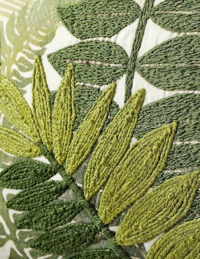 Funda cojín Fern Botanical Embroidered