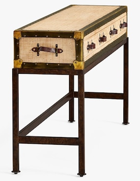 Consola Ludlow de madera caoba