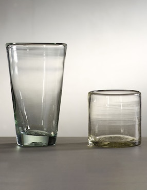 Vaso Doble Pack Santino Handcrafted de vidrio