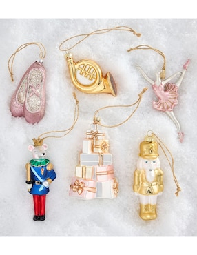 Set De Ornamentos Navideños Nutcracker