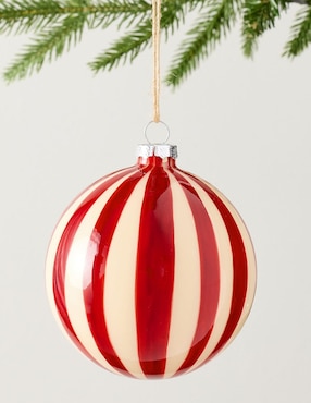 Ornamento Navideño Esfera Candy Stripe Ball