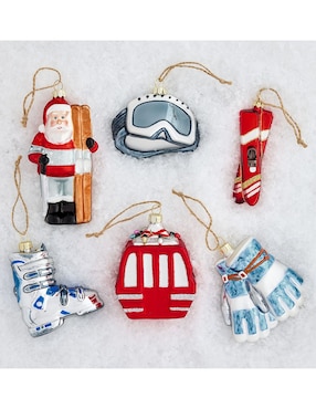 Set Ornamento Navideño Ski