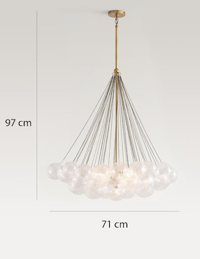 Candelabro de mezcla de materiales Cooper
