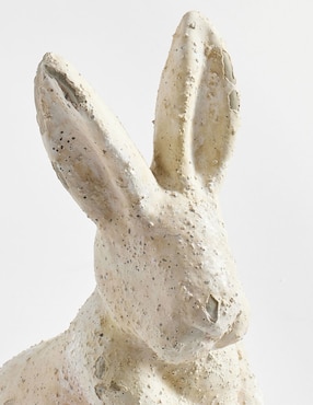 Figura decorativa de conejo White Stone Bun