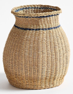 Jarrón Woven Stripe Va de ratán