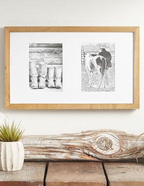 Portarretrato Wood de madera para 1 foto