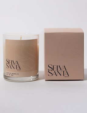Vela aromática Selva Santa aroma flor de mongolia y sal de mar