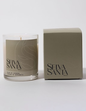 Vela aromática Selva Santa aroma verbena y bergamota