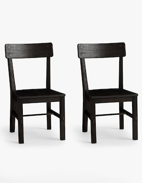 Set sillas 2 piezas Benchwright de madera