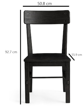 Set sillas 2 piezas Benchwright de madera