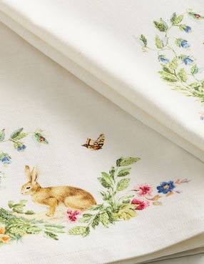 Set de toallas para manos Botanical Bunny de algodón