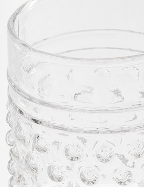 Set vaso High Ball Hobnail de vidrio con 4 piezas
