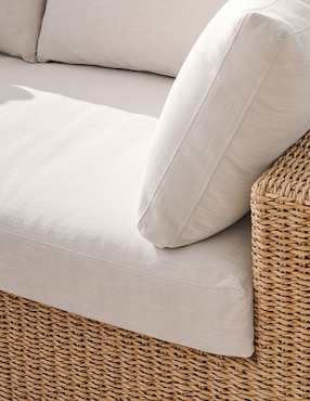 Sala modular PB Kostas Pottery Barn de ratán natural