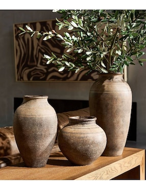 Florero Terracota Striped