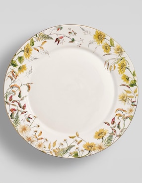 Set plato base Bedford Harvest de cerámica 4 piezas