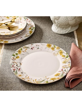 Set plato base Bedford Harvest de cerámica 4 piezas