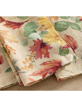 Set servilleta Fall Botanical de algodón 4 piezas