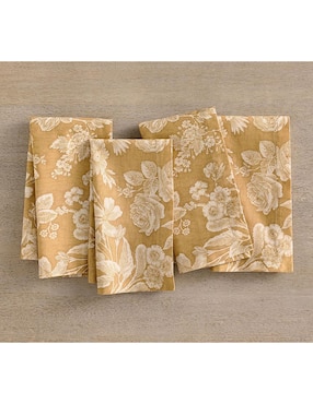 Set servilleta Adele Linens de algodón 4 piezas