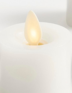Set vela taper decorativa Premium Flickering 4 piezas