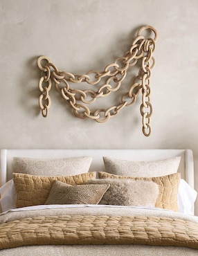 Arte para pared Wooden Chain de madera