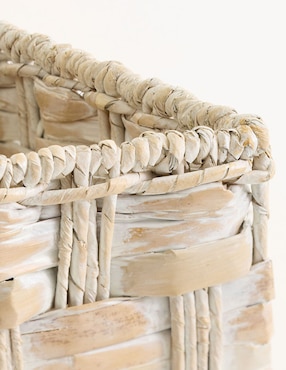 Canasta con forma rectangular Pottery Barn Salerno