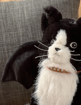 Cojín Halloween Boo The Bat Wing Cat Halloween