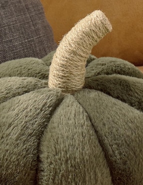 Cojín decoratico de Halloween Faux Fur Pumpki