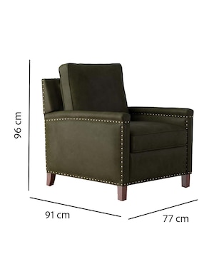 Reclinable Tyler de cuero