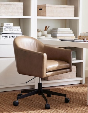 Silla escritorio Gideon de cuero