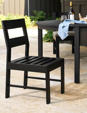 Silla sin brazos Malibú de metal