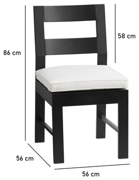 Silla sin brazos Malibú de metal