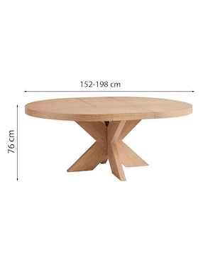 Mesa de comedor extendible armable Modern Farmhouse