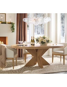 Mesa de comedor extendible armable Modern Farmhouse