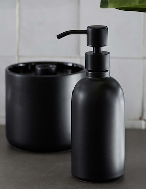Dispensador de jabón Black de porcelana
