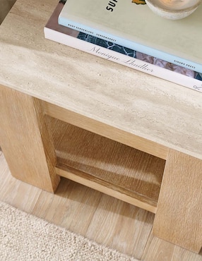 Mesa de acento Travertine