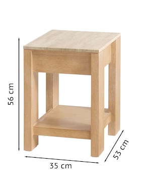 Mesa de acento Travertine