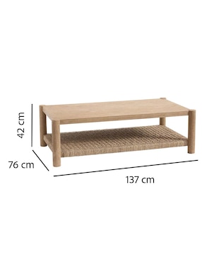 Mesa de centro Bolina de madera