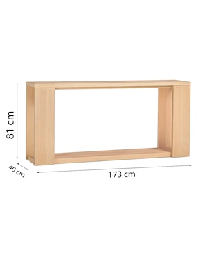 Consola Blair de madera