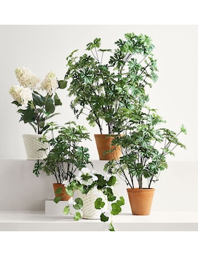 Planta colgante geranio artificial Geranium