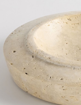Figura decorativa redondo Travertine de mármol