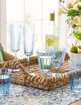 Copas para champán Fluted de cristal