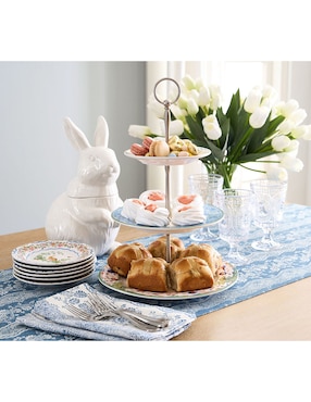 Galletero Floral Bunny de cerámica