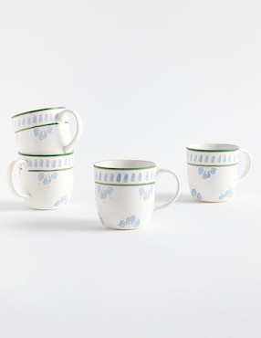 Set de tazas americana Chambray 4 piezas