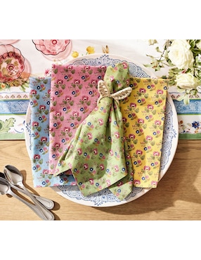 Set servilleta Botanical Bunny de algodón 4 piezas