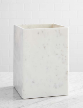 Bote de basura Frost Marble de mármol