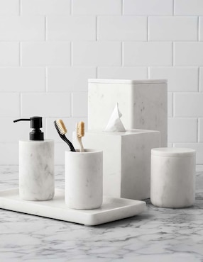 Frasco de almacenamiento Frost Marble de mármol
