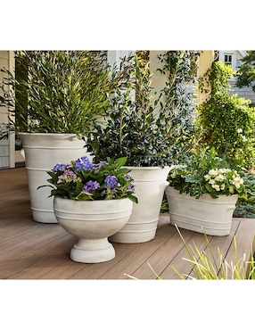 Maceta Nantucket de fiberstone