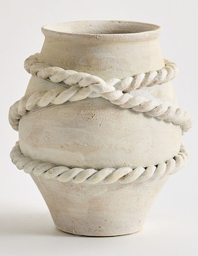 Jarrón Artisanal Rope de terracota
