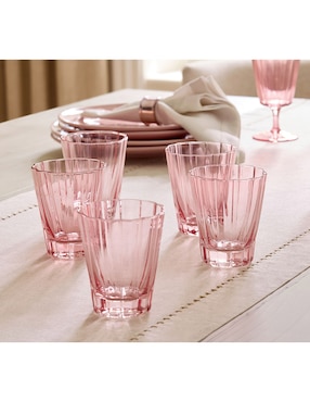Vaso largo Fluted Drinkwar de vidrio