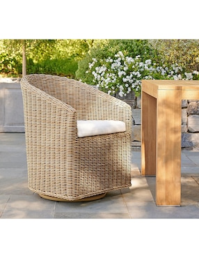 Silla Huntington de mimbre